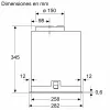 Bosch Serie 8 DLN78PC60 iebūvējams tvaika nosūcējs, melns, 590 m³/h