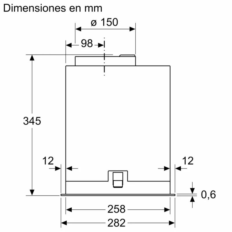 Bosch Serie 8 DLN78PC60 iebūvējams tvaika nosūcējs, melns, 590 m³/h