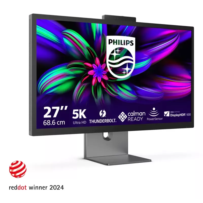 Philips Brilliance 27E3U7903/00 datora monitors 68,6 cm (27 colli) 5120 x 2880 pikseļi 5K Ultra HD LCD Pelēks