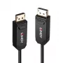 Lindy 10m optisko šķiedru hibrīdais DP 2.0 UHBR10 kabelis, 10 m, DisplayPort, DisplayPort, vīriešu tipa, vīriešu tipa, 7680 x 4320 pikseļi