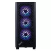 XPG VALOR AIR PRO Mid-Tower korpuss, Midi Tower, PC, melns, ATX, EATX, micro ATX, Mini-ATX, SPCC, rūdītais stikls, daudzkrāsu