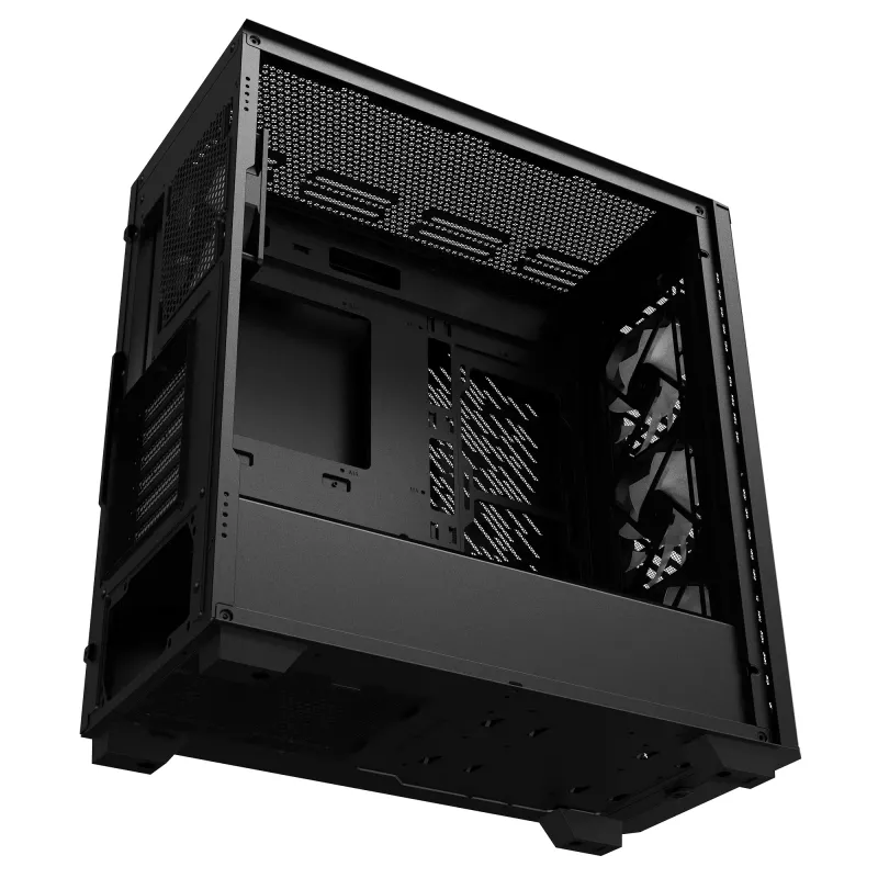 XPG VALOR AIR PRO Mid-Tower korpuss, Midi Tower, PC, melns, ATX, EATX, micro ATX, Mini-ATX, SPCC, rūdītais stikls, daudzkrāsu