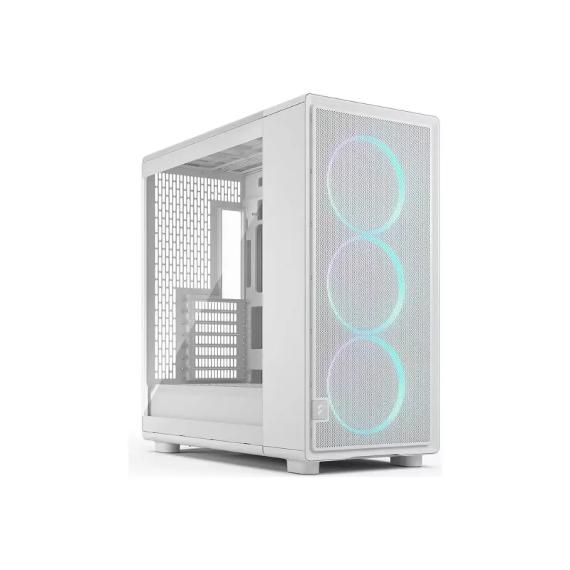 Fractal Design korpuss | Epoch XL | Balts TG RGB caurspīdīgs tonēts | ATX