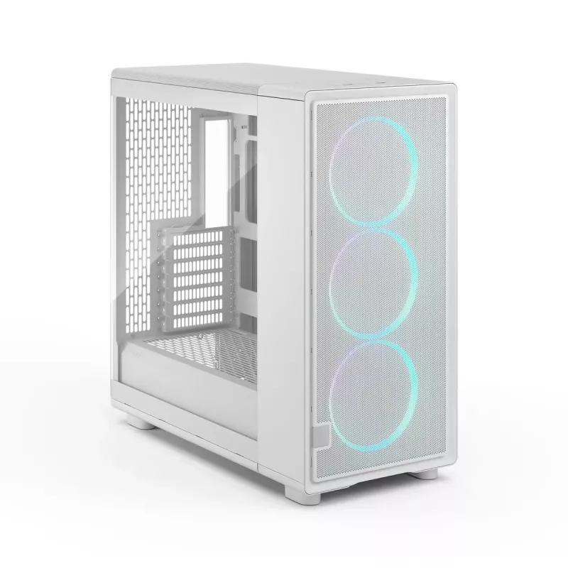 Fractal Design korpuss | Epoch XL | Balts TG RGB caurspīdīgs tonēts | ATX