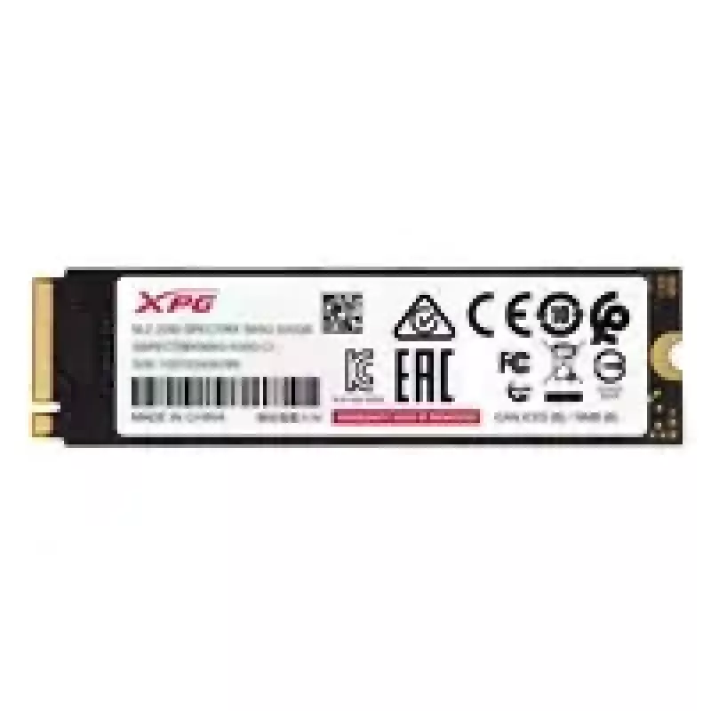SSD ADATA XPG SPECTRIX S65G 500GB PCIe Gen4x4 M.2 2280 NVMe Lasīt 5000 MB/s Rakstīt 2700 MB/s