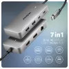 Axagon HMC-CUB83X2 USB 10 Gbps centrālmezgls, 2x USB-A, USB-C, HDMI un DP 4K/144 Hz, RJ-45, PD 100 W