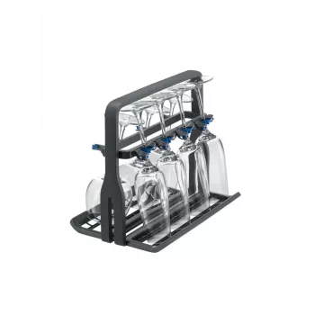 Vīna glāžu turētājs Electrolux 9029795540 — melns, 8 glāzēm, A260×P220×D330 mm