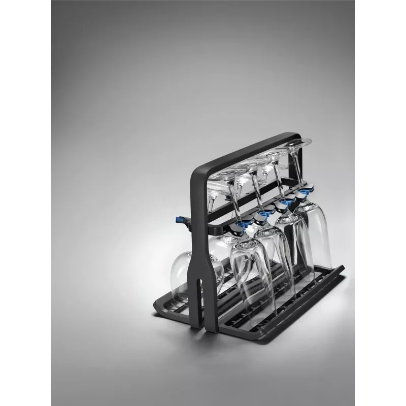 Vīna glāžu turētājs Electrolux 9029795540 — melns, 8 glāzēm, A260×P220×D330 mm