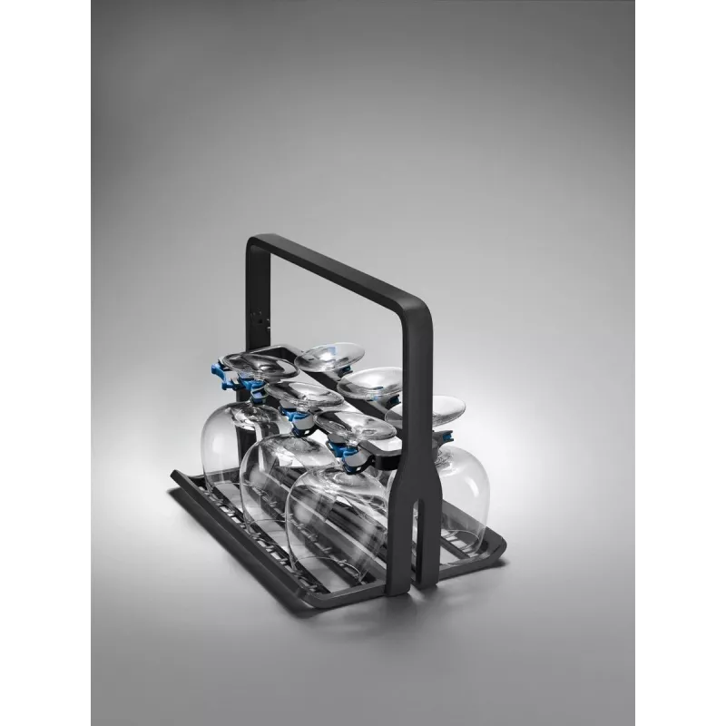 Vīna glāžu turētājs Electrolux 9029795540 — melns, 8 glāzēm, A260×P220×D330 mm