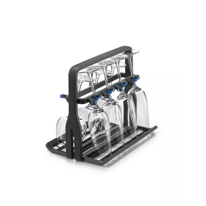 Vīna glāžu turētājs Electrolux 9029795540 — melns, 8 glāzēm, A260×P220×D330 mm