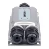 Intellinet 2-portu āra vandāldrošs Gigabit PoE++ paplašinātājs, divi 30 W porti, pagarina PoE līdz 100 m, 60 W jaudas budžets, atbilst IEEE 802.3bt (4PPoE), IP67 ūdensizturīgs, IK10 novērtējums, metāla korpuss