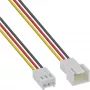 InLine Ventilatora kabeļa pagarinājums 3kontaktu Molex vīrišķais/siev. garums 1m