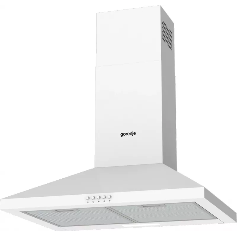 Gorenje KH60A F2LB WH WHC629E4W RL_G400, 450 m³/h, izvadīšana/recirkulācija, C, A, B, 65 dB