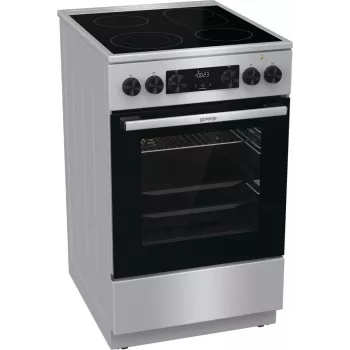 Gorenje GECS5C70XA plīts Brīvi stāvoša plīts Elektriskā Keramiskā plīts virsma Nerūsējošais tērauds