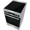 Gorenje GECS5C70XA plīts Brīvi stāvoša plīts Elektriskā Keramiskā plīts virsma Nerūsējošais tērauds