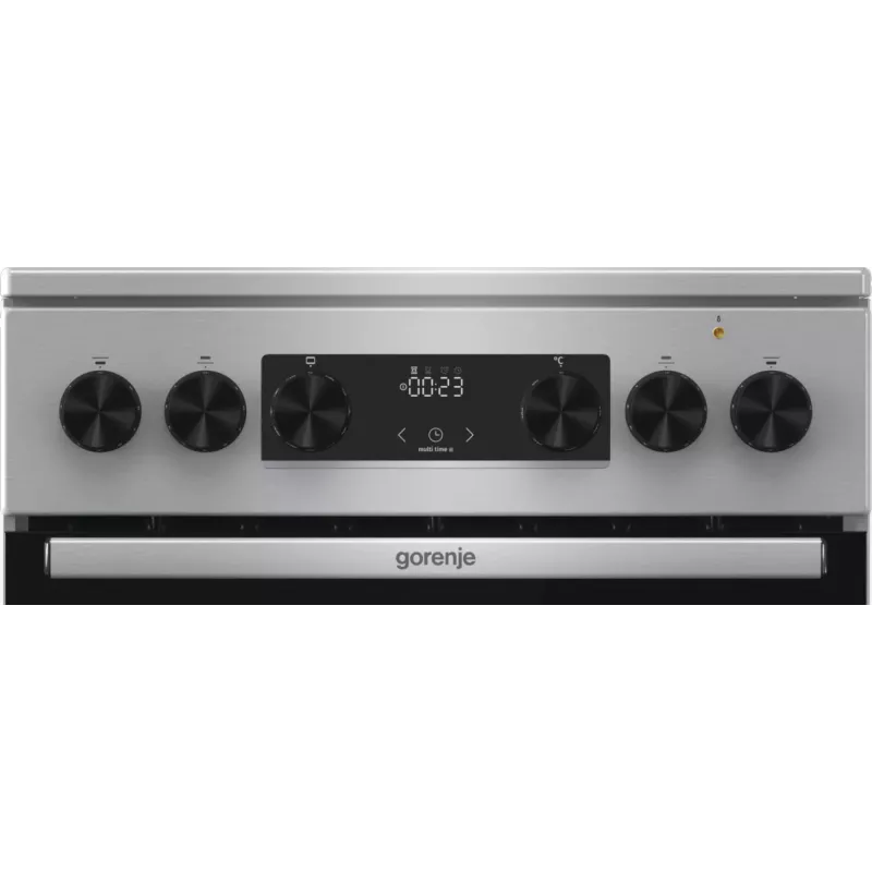 Gorenje GECS5C70XA plīts Brīvi stāvoša plīts Elektriskā Keramiskā plīts virsma Nerūsējošais tērauds