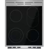 Gorenje GECS5C70XA plīts Brīvi stāvoša plīts Elektriskā Keramiskā plīts virsma Nerūsējošais tērauds