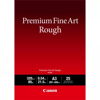 Canon FA-RG1 Premium Fine Art Rough Paper, A3, 25 loksnes, 320 g/m², A3, 25 loksnes, 540 µm