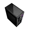 PC korpuss GEMBIRD Fornax 2500 Midi Tornis Melns — ATX/ITX atbalsts, rūdīts stikls, RGB, 3x120mm priekšā, 2x2.5 collu nodalījumi