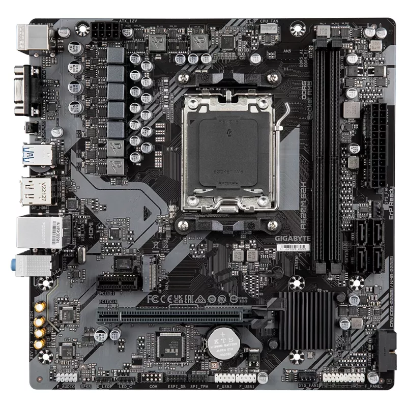 Mātesplate GIGABYTE A620M S2H, A620, AM5, Micro ATX