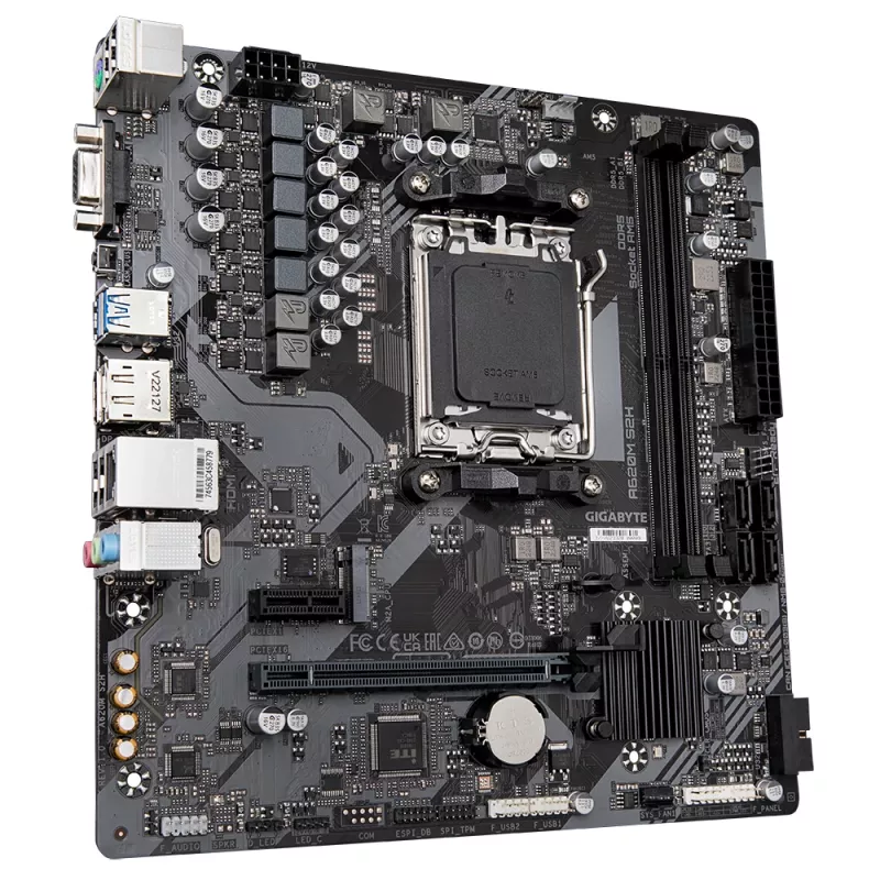 Mātesplate GIGABYTE A620M S2H, A620, AM5, Micro ATX