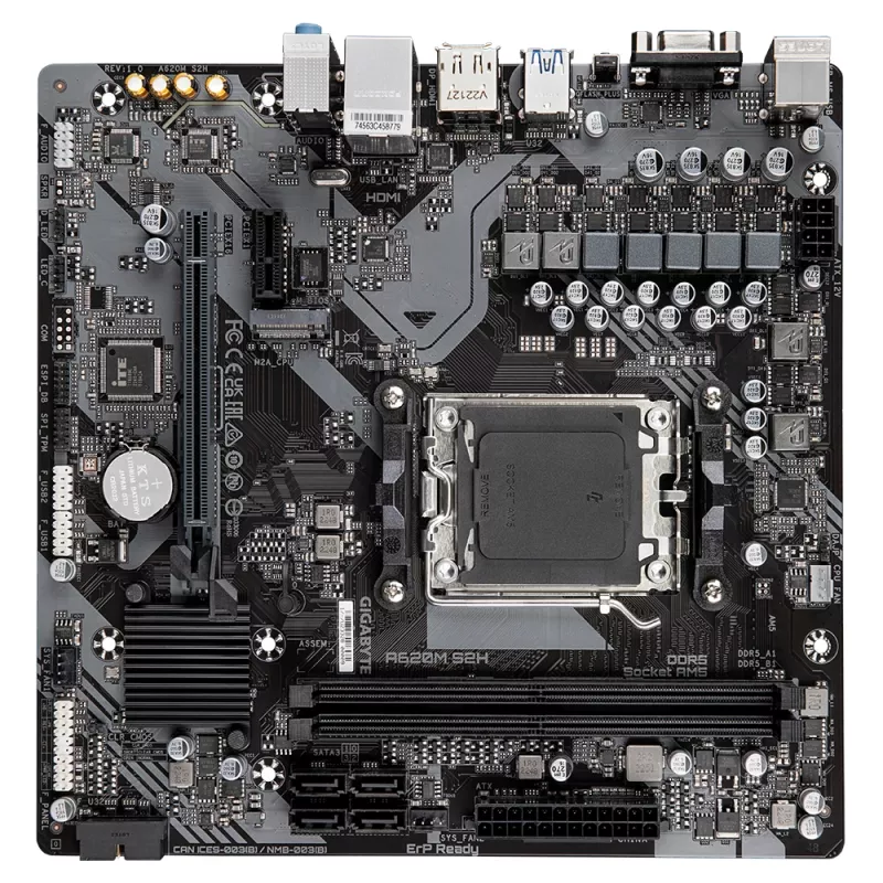 Mātesplate GIGABYTE A620M S2H, A620, AM5, Micro ATX