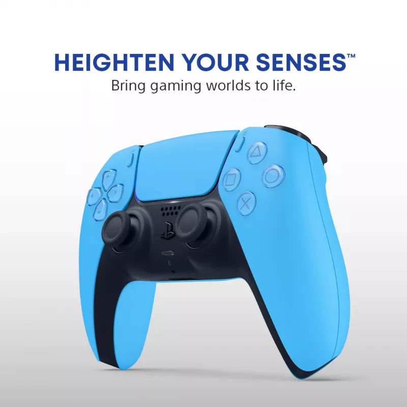 Spēļu kontrolieris Sony DualSense v3 Blue — Bluetooth/USB, USB-C, iebūvēts akumulators, saderīgs ar PlayStation 5