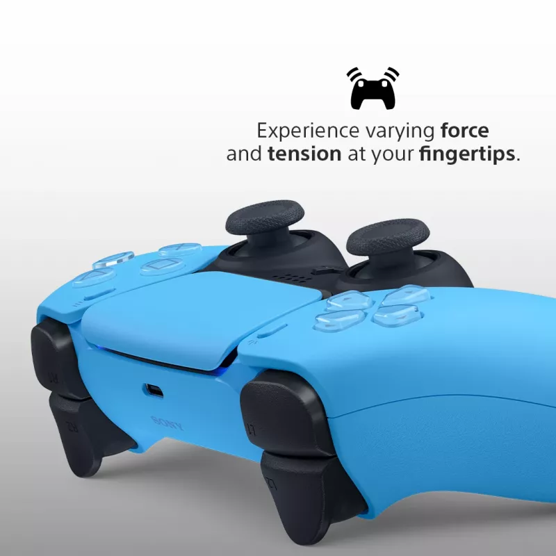Spēļu kontrolieris Sony DualSense v3 Blue — Bluetooth/USB, USB-C, iebūvēts akumulators, saderīgs ar PlayStation 5