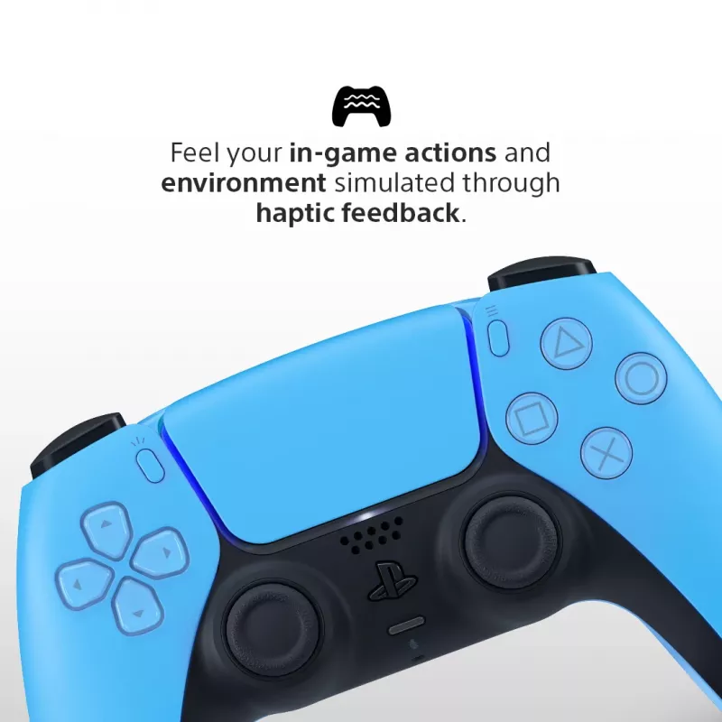 Spēļu kontrolieris Sony DualSense v3 Blue — Bluetooth/USB, USB-C, iebūvēts akumulators, saderīgs ar PlayStation 5