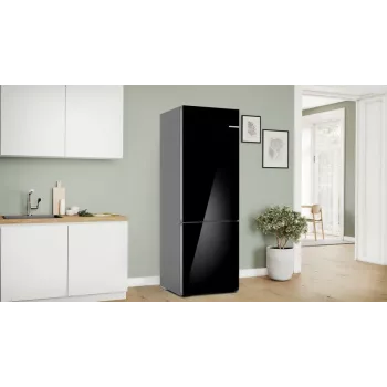 Bosch Serie 6 KGN49LBCF ledusskapis-salīmētava Brīvi stāvoša 440 l Melna