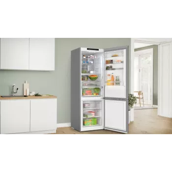 Bosch Serie 6 KGN49LBCF ledusskapis-salīmētava Brīvi stāvoša 440 l Melna