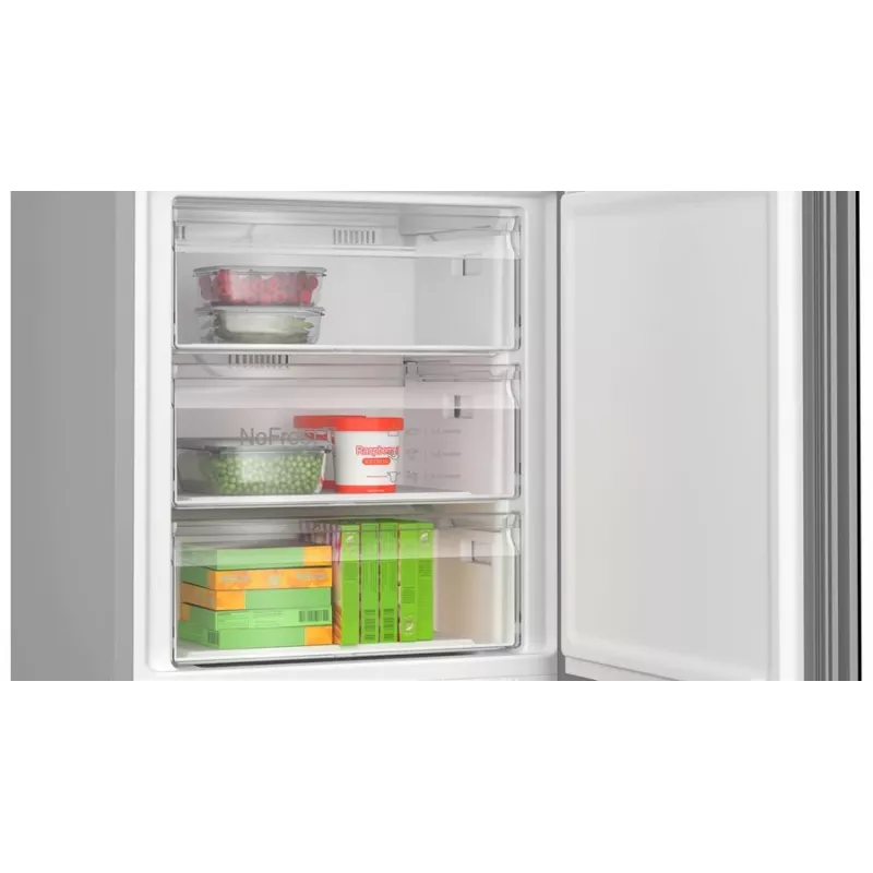 Bosch Serie 6 KGN49LBCF ledusskapis-salīmētava Brīvi stāvoša 440 l Melna
