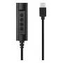 Sandberg Headset USB-C Controller, 1,5 m, kontrolieris, 25 g, melns