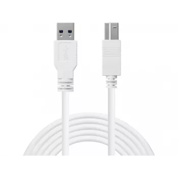 Sandberg USB 3.0 A-B kabelis 1,8 m, 1,8 m, USB A, USB B, USB 3.2 Gen 1 (3.1 Gen 1), 5 Gbit/s, Balta