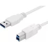 Sandberg USB 3.0 A-B kabelis 1,8 m, 1,8 m, USB A, USB B, USB 3.2 Gen 1 (3.1 Gen 1), 5 Gbit/s, Balta