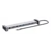 Manhattan USB-C dokstacija/cilnis ar karšu lasītāju un MST, pieslēgvietas (x7): Ethernet, HDMI (x2 4k@60Hz), USB-A (x3) un USB-C, ar Power Delivery (PD) 100 W – nepieciešams ārējs USB-C lādētājs (nav komplektā). Darbojas ar USB strāvu (nav nepieciešams ārējs barošanas avots), kad PD netiek izmantots