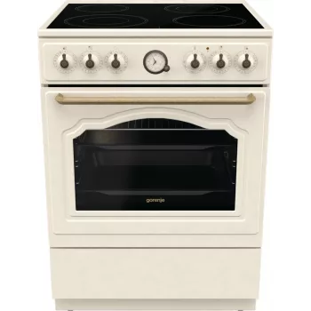 Gorenje GECS6B70CLI Brīvi stāvoša plīts Keramikas virsma Bēša