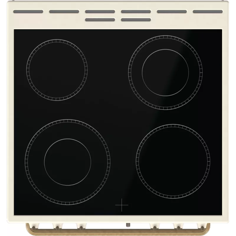Gorenje GECS6B70CLI Brīvi stāvoša plīts Keramikas virsma Bēša