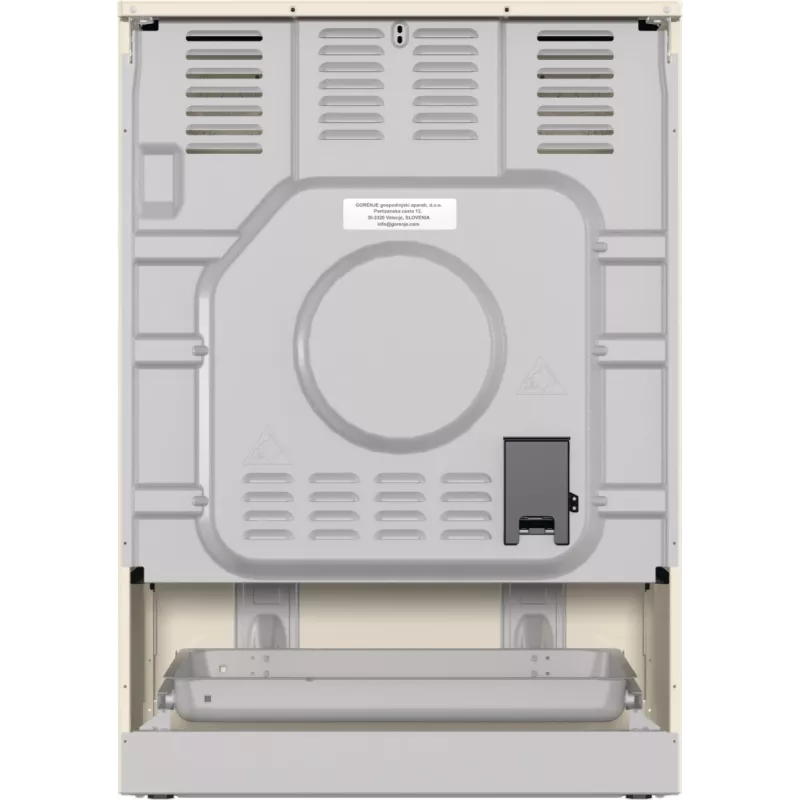 Gorenje GECS6B70CLI Brīvi stāvoša plīts Keramikas virsma Bēša