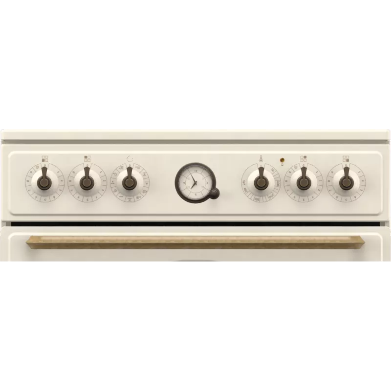 Gorenje GECS6B70CLI Brīvi stāvoša plīts Keramikas virsma Bēša