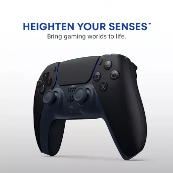 Gamepad Sony DualSense v3 Melns — Bluetooth/USB, PS5, iebūvēts akumulators, USB-C, vadu un bezvadu