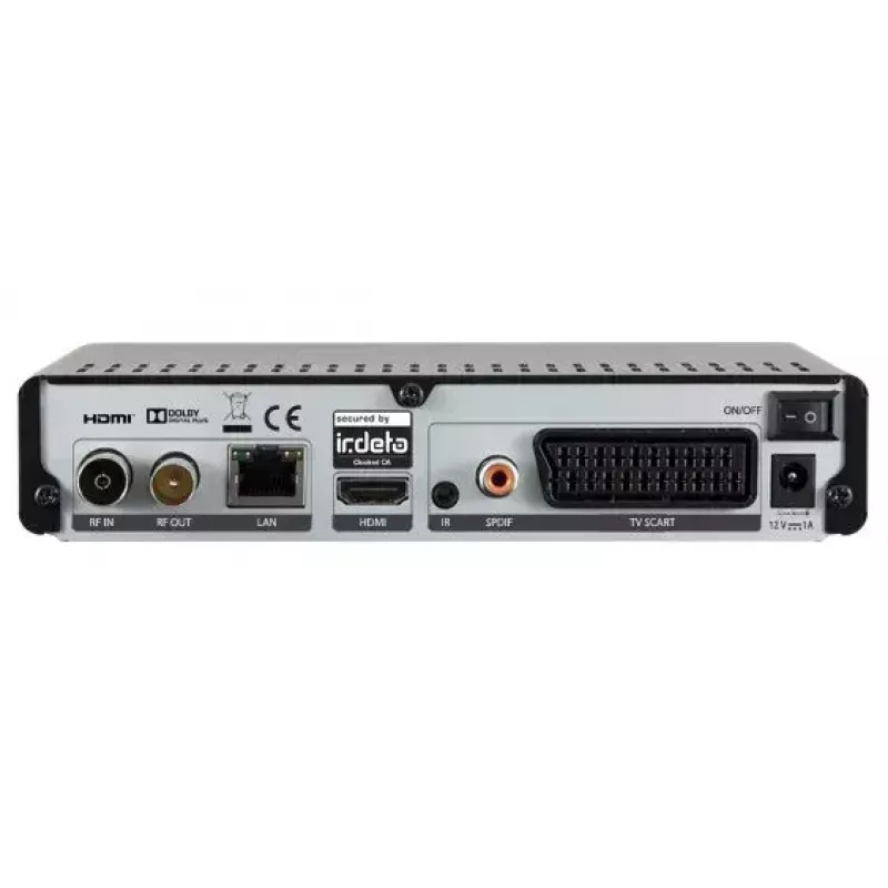 Digitālais uztvērējs DigitalBox IMPERIAL T2 IR melns
