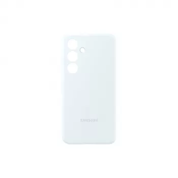 Viedtālruņa silikona vāciņš Samsung Galaxy S24 — balts, 6,2 collu ekrānam