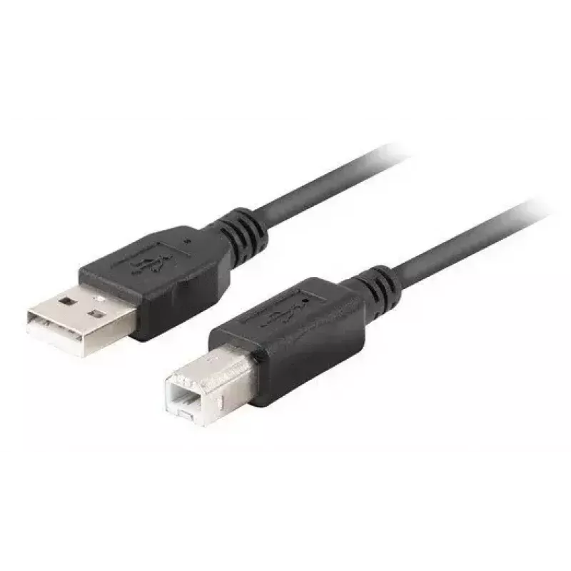 USB 2.0 kabelis LANBERG CA-USBA-15CU-0030-BK, USB A uz USB B, 3 m, melns