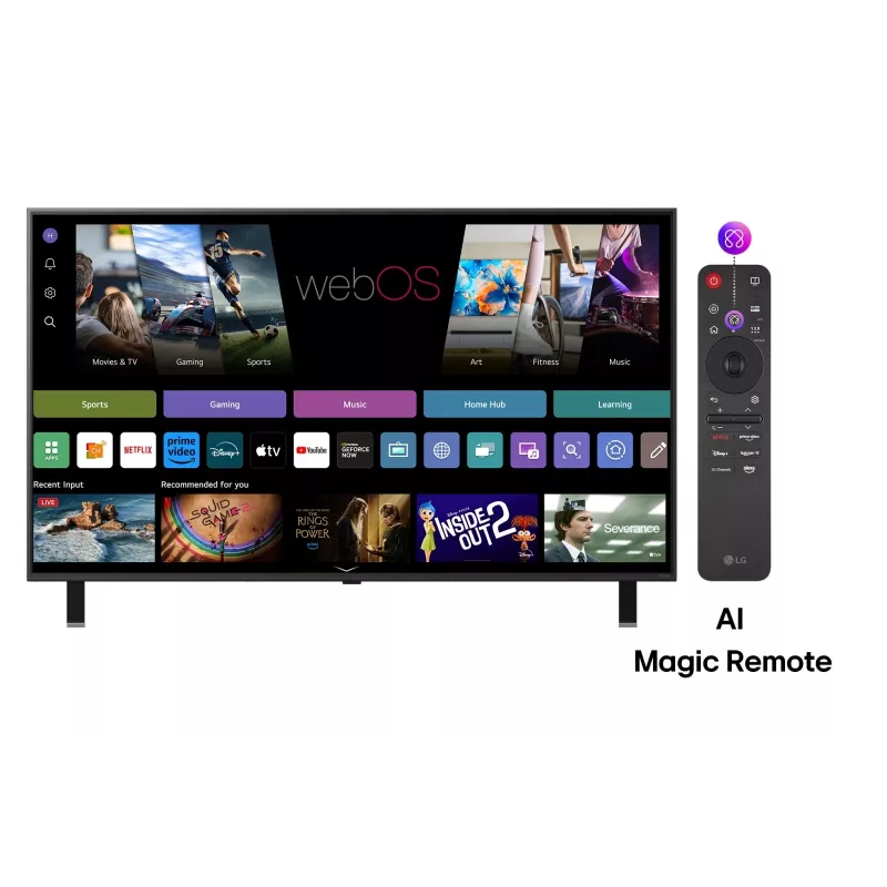 LG QNED AI 86QNED85A3C TV 2.18 m (86 collu) 4K Ultra HD viedais televizors Wi-Fi melns