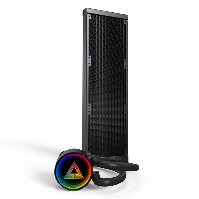 Montech LightFlow ARGB 360 Processor All-in-one liquid cooler 12 cm Melns 1 gab.
