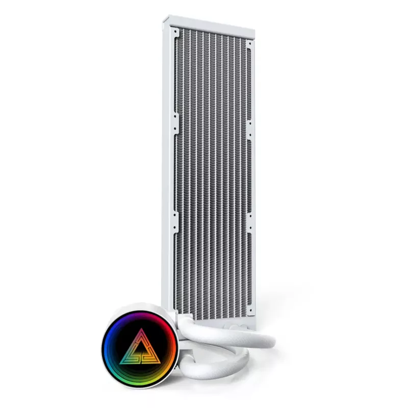 Montech LightFlow ARGB 360 procesora universāls šķidruma dzesētājs 12 cm balts 1 gab.