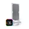 Montech HyperFlow Digital 240 procesora universālais šķidruma dzesētājs 12 cm Balts 1 gab.