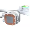 Montech HyperFlow Digital 240 procesora universālais šķidruma dzesētājs 12 cm Balts 1 gab.