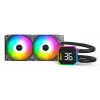 Montech HyperFlow Digital 240 procesora daudzfunkcionālais šķidruma dzesētājs 12 cm Melns 1 gab.